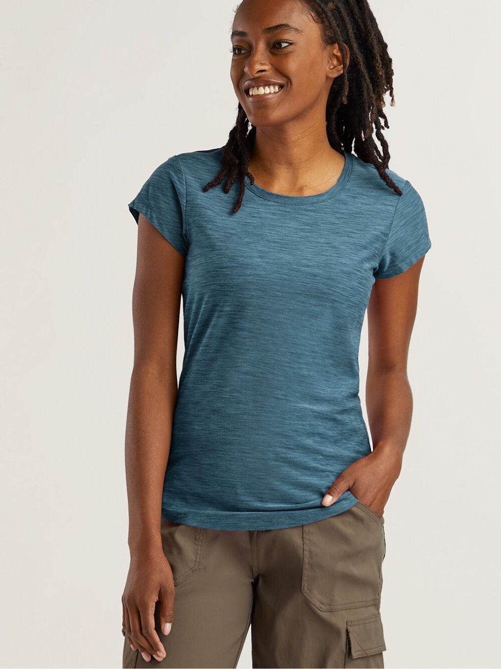 Title Nine Crewneck Short Sleeve Blue Sz XS T-Shirt